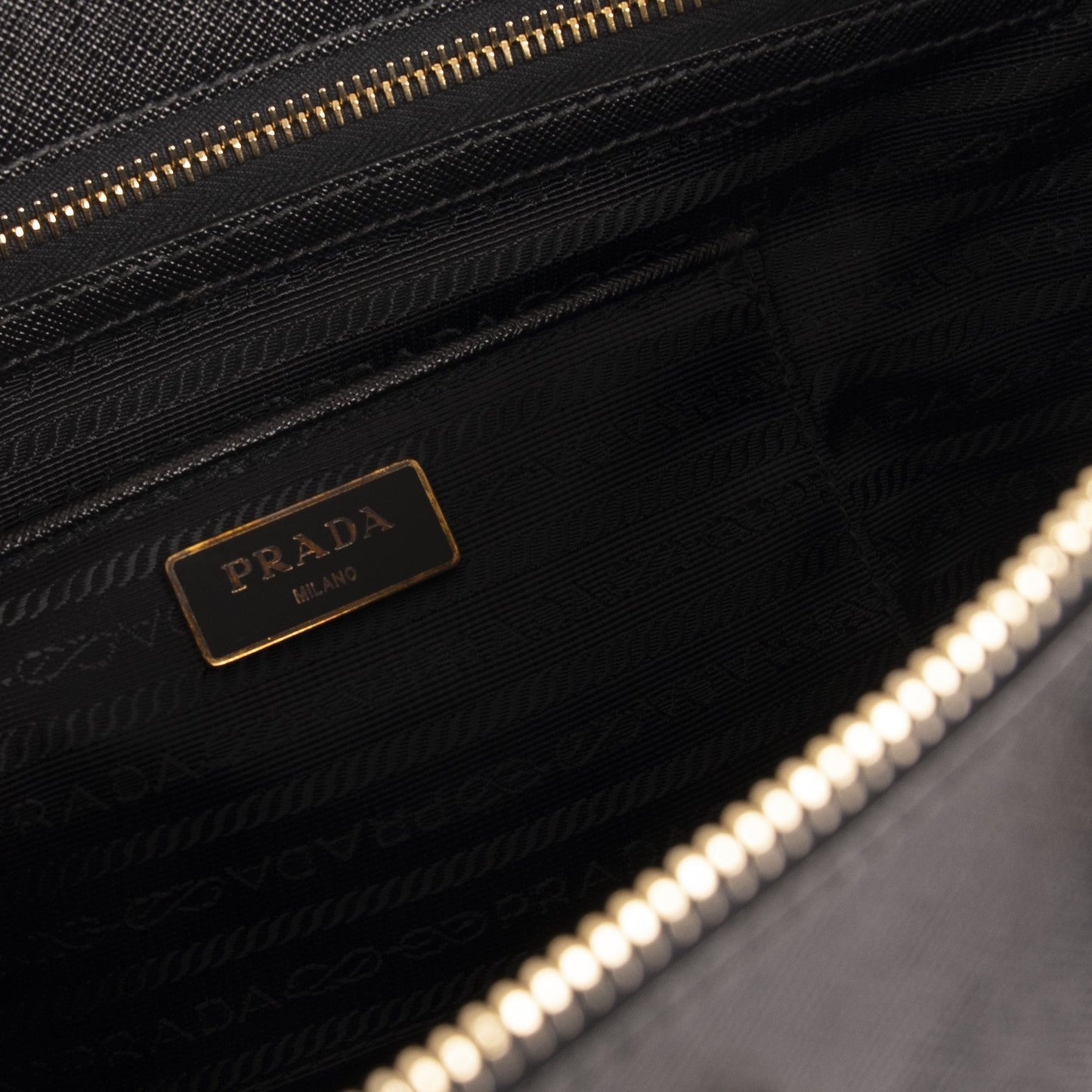 Prada XL Saffiano Lux Double Zip Tote