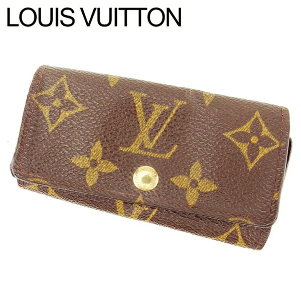 LOUIS VUITTON Key case Key holder M62631 Brown Multicles4