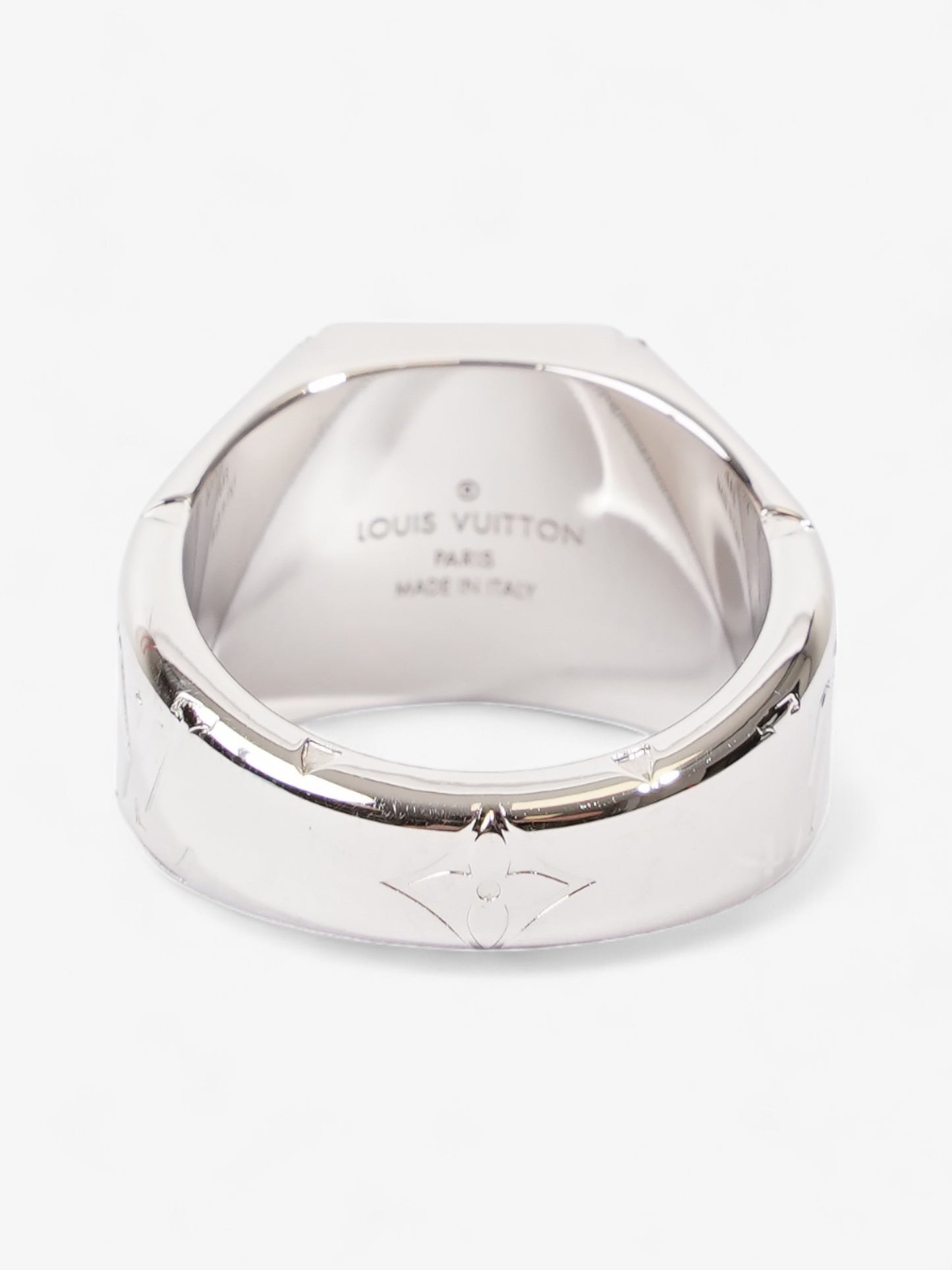 Louis Vuitton Signet Ring Silver Base Metal L