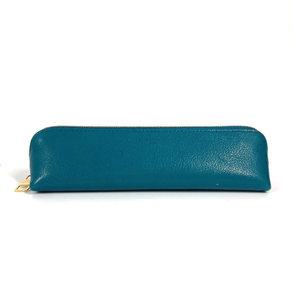 LOUIS VUITTON pencil case Nomad leather blue Nomad Truth Elizabeth unisex(Unisex)