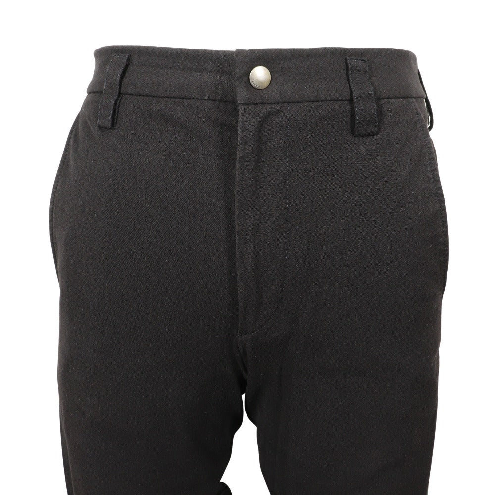 GUCCI Pants 495695 Cotton, Polyurethane black 18Stainless Steel Sideline gabardine stretch pants mens 46