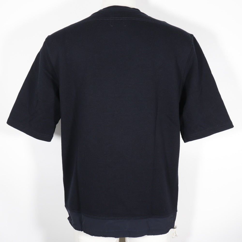 HERMES sweat cotton black Short sleeve mens S