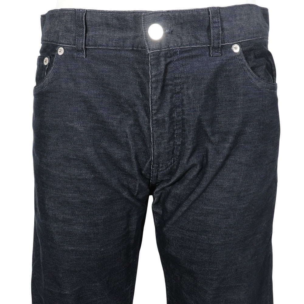 LOUIS VUITTON Pants Cotton, Polyester dark blue Corduroy Circle LV mens 32