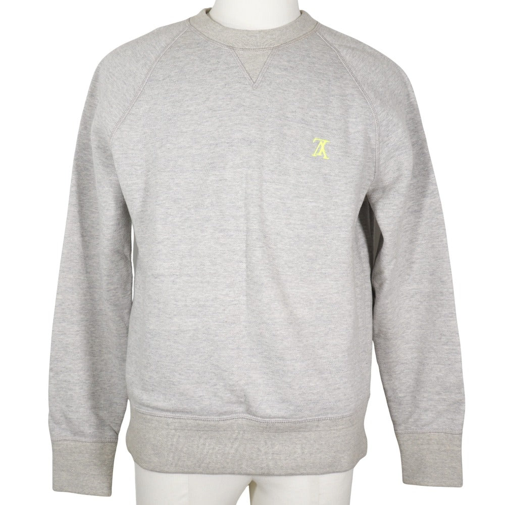 LOUIS VUITTON sweat RM182M GVR HFY05W cotton gray 18AW trainer Up side down mens S