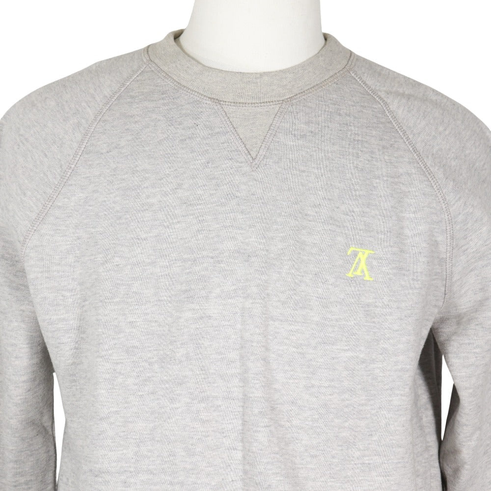 LOUIS VUITTON sweat RM182M GVR HFY05W cotton gray 18AW trainer Up side down mens S