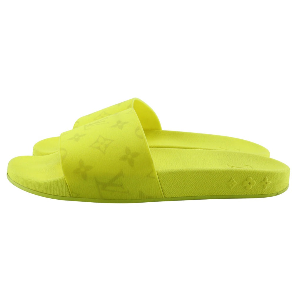 LOUIS VUITTON Sandals rubber yellow 22Stainless Steel Shower sandals Waterfront line mens 8