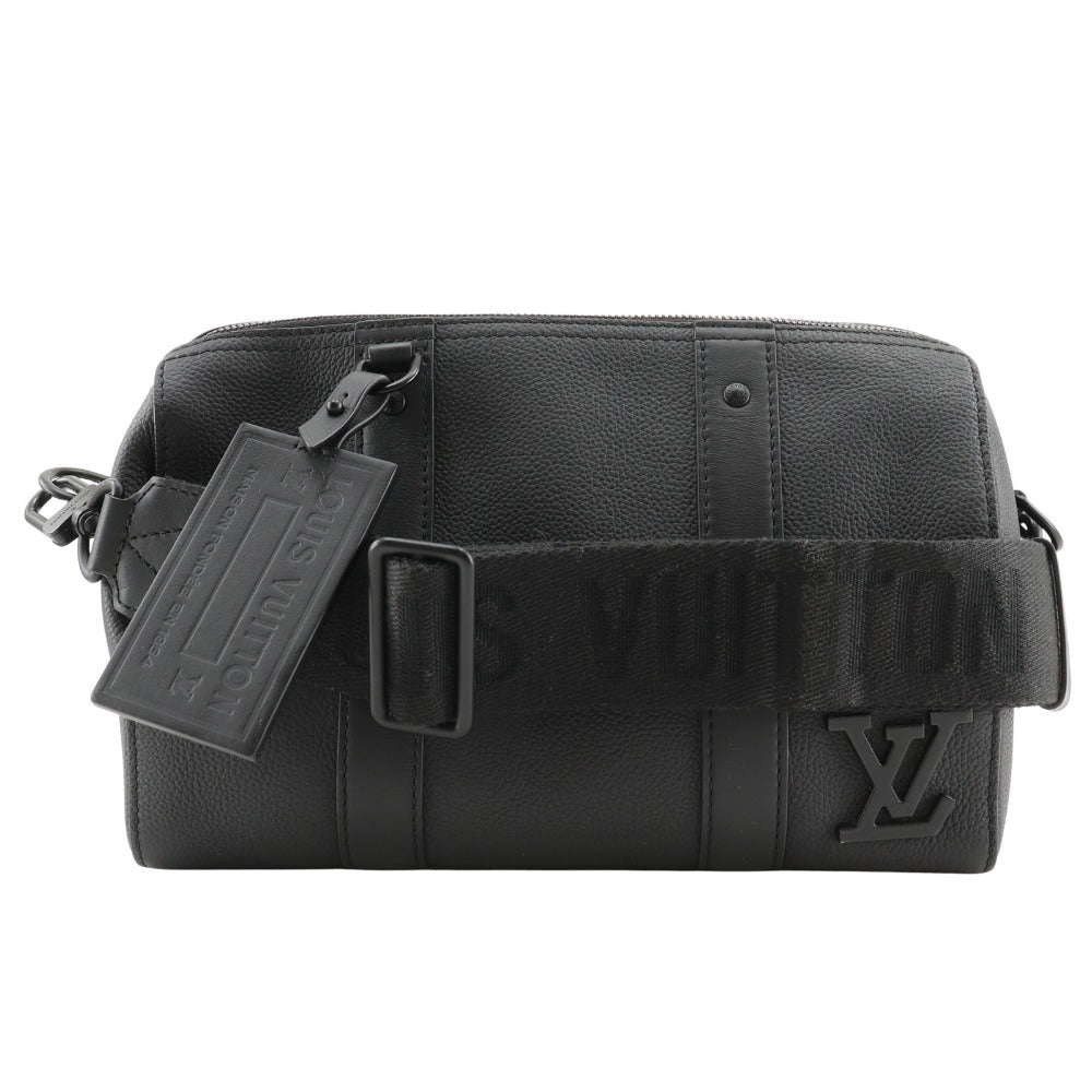 LOUIS VUITTON Shoulder Bag M59255 Calfskin black LV Aerogram City Keepall