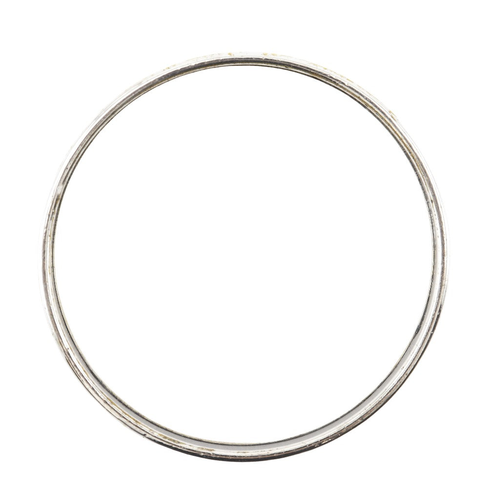 HERMES Bangle metallic white Sun, Moon and Stars cloisonne Emaille PM Women