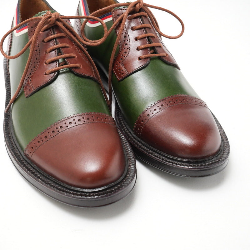 GUCCI Other shoes 496259 leather Green / brown mens 5