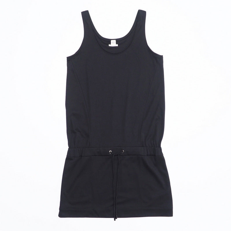 HERMES one piece 42501DV0238 cotton black Women 38