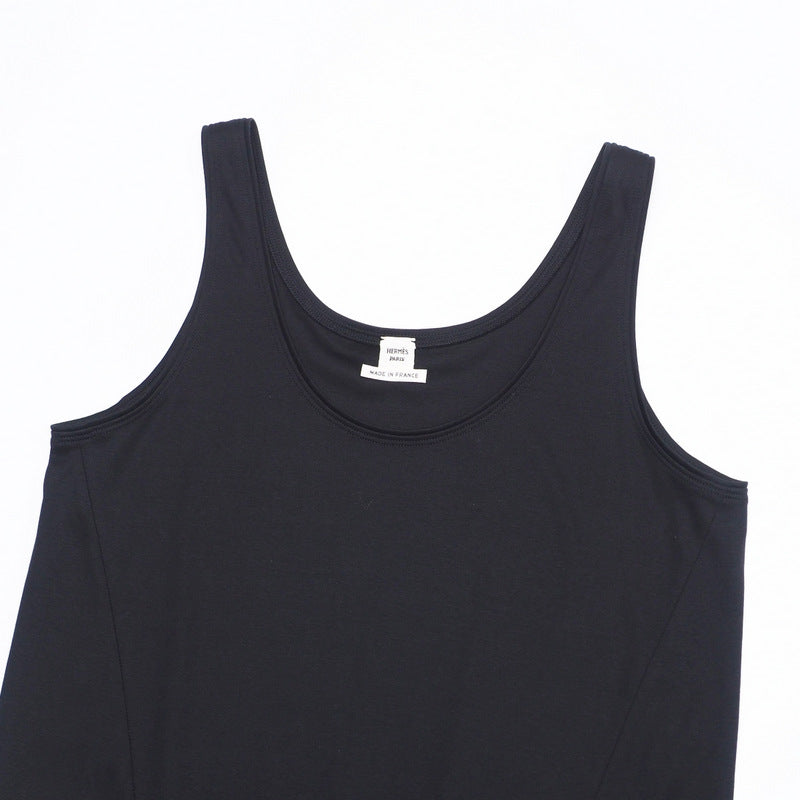 HERMES one piece 42501DV0238 cotton black Women 38