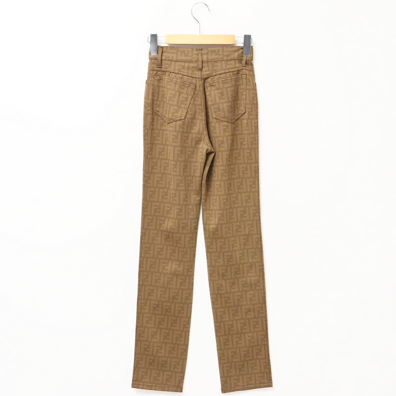 FENDI Pants 01.540060 Nylon Brown Women I41/D35/INCH27