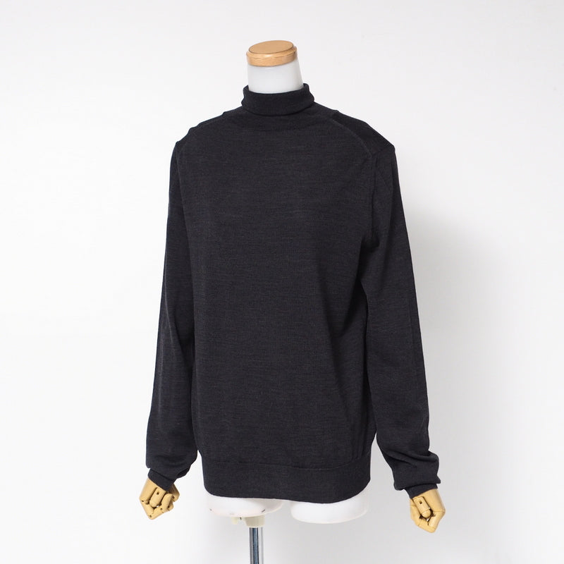 HERMES knit wool Dark gray type Women LA