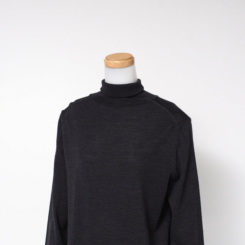 HERMES knit wool Dark gray type Women LA