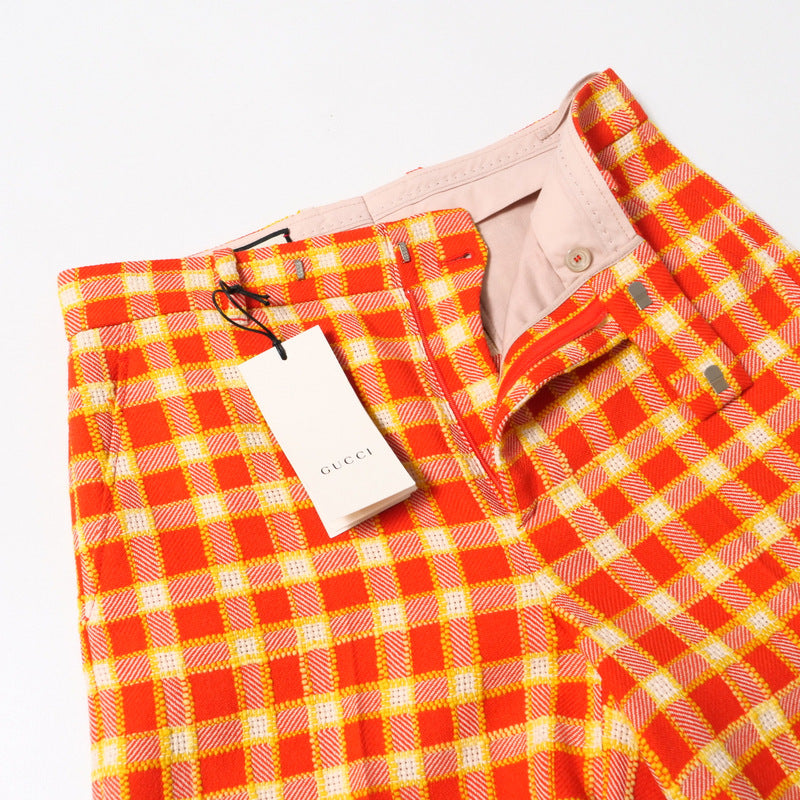 GUCCI Shorts 609574 tweed Orange x yellow Women 42