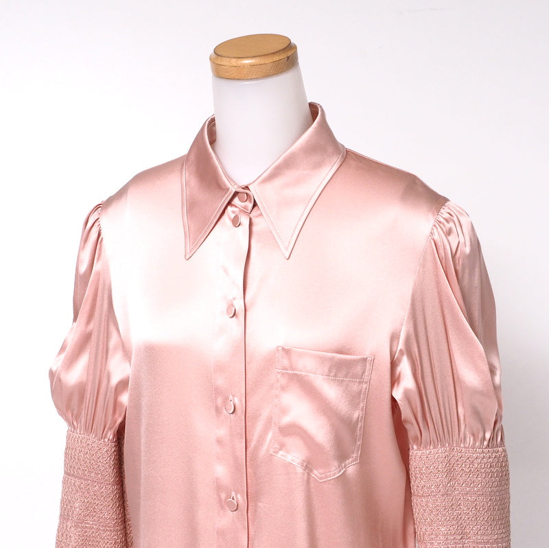 GUCCI blouse 642390 silk pink Women 42