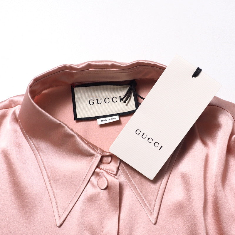GUCCI blouse 642390 silk pink Women 42