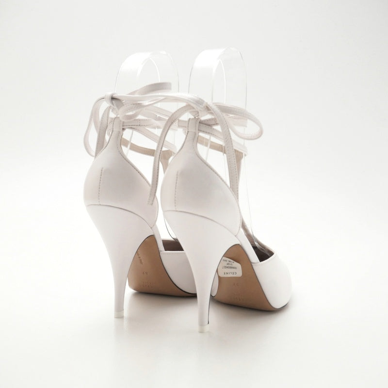 CELINE pumps 326893ASEC leather white Women 37