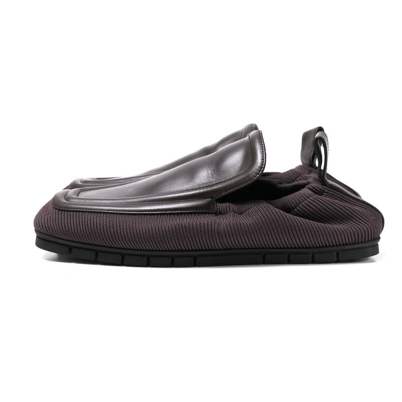 BOTTEGAVENETA Slip-on Leather x Knit Brown mens 43