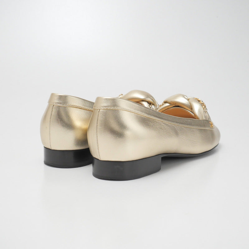 CHANEL pumps G32954 leather gold Women 36.5C