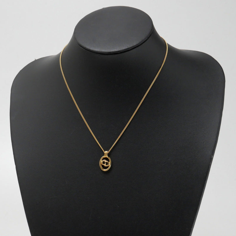 Christian Dior Necklace Gold Plated gold Women(Unisex)