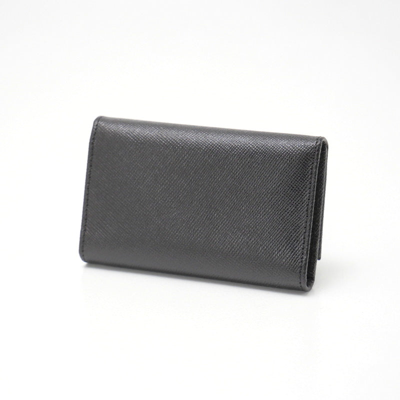 PRADA Key case Key holder  M25U leather black DEPOS unisex(Unisex)