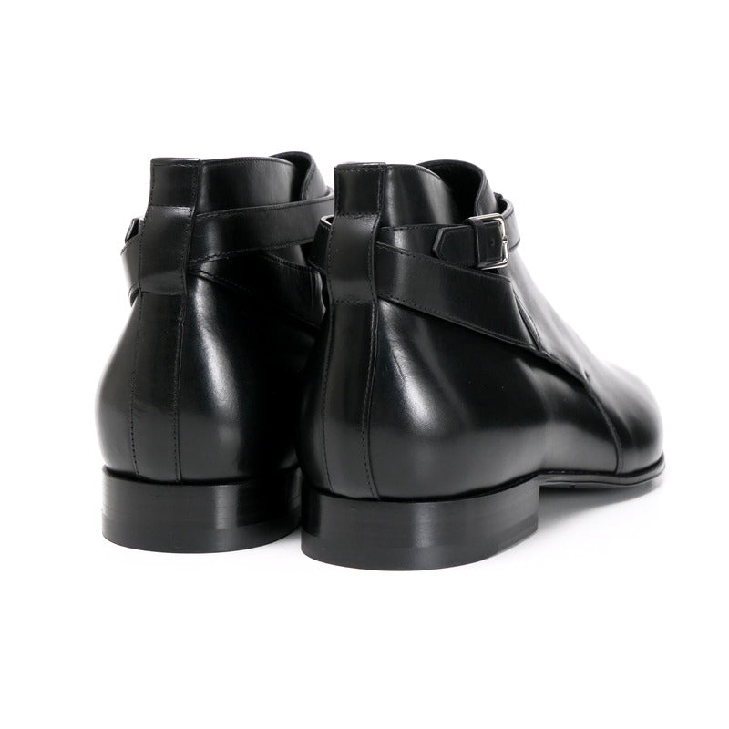 SAINT LAURENT boots WA379762 leather black mens 43