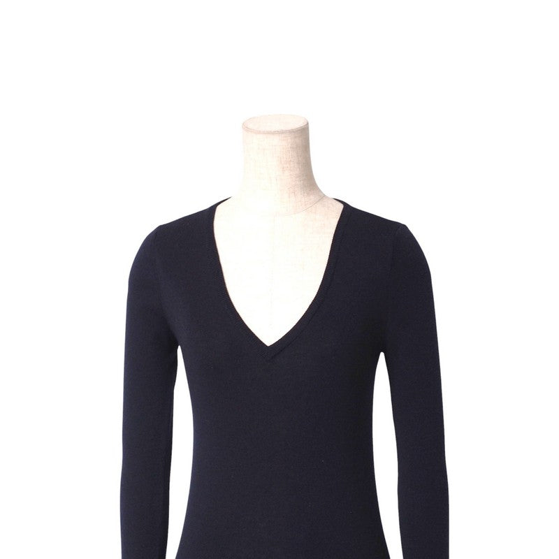 PRADA sweater P24621 1AGE knit Navy Women 40