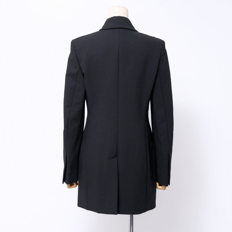 GUCCI Jacket 44% nylon, 25% rayon, 24% wool, 7% polyurethane black 214-0242-7998 Women 38