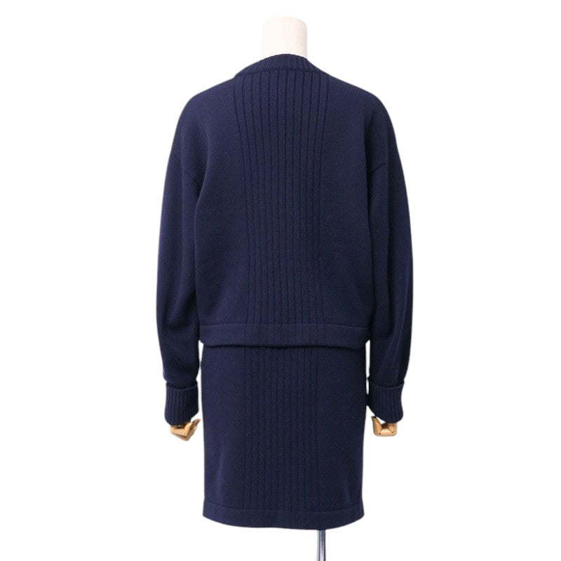 CHANEL setup knit Navy 38
