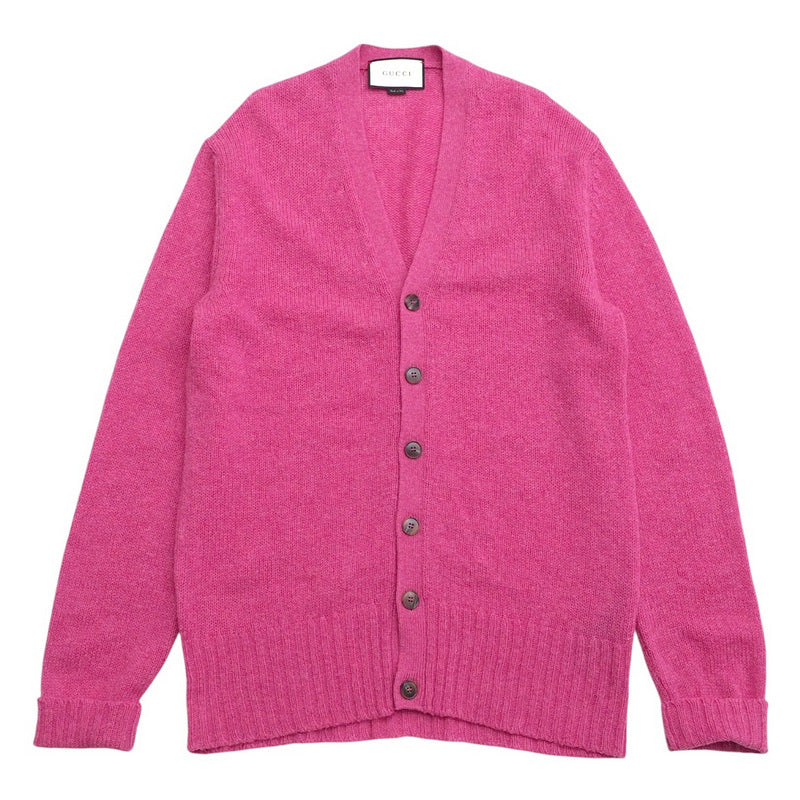 GUCCI cardigan 439224 wool pink mens M
