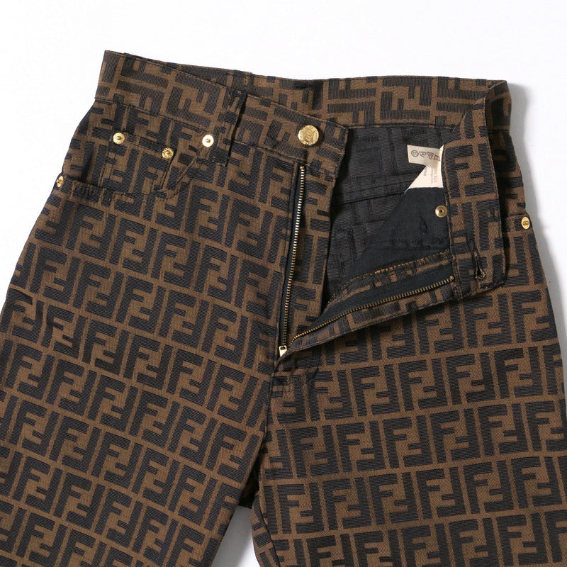 FENDI Pants polyester Brown 29 inches
