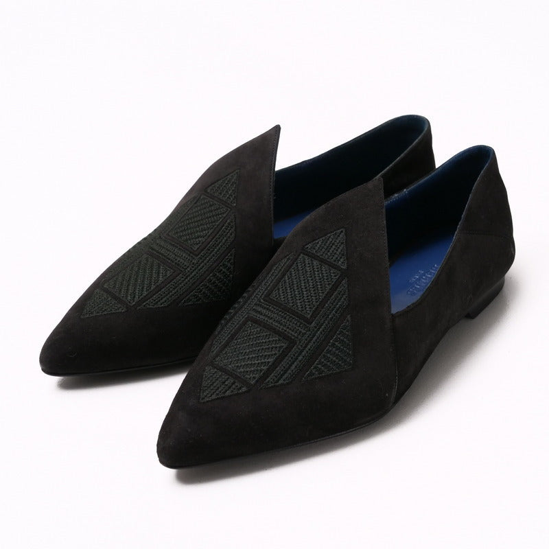 HERMES pumps Suede black Women 37