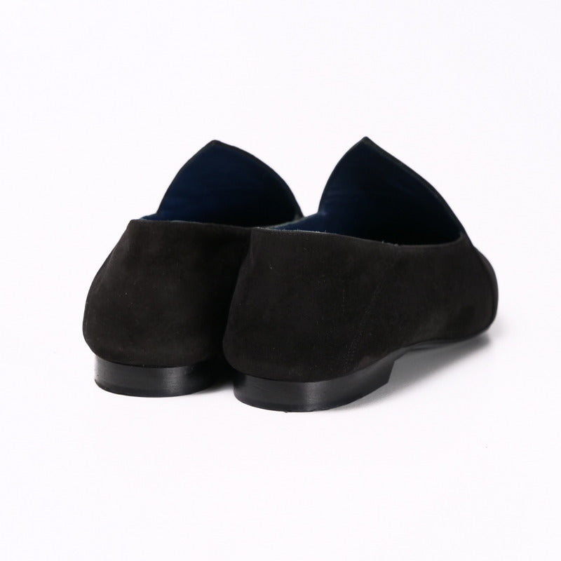 HERMES pumps Suede black Women 37