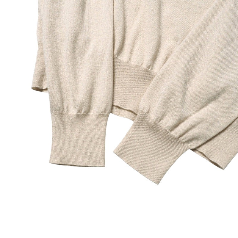 HERMES sweater 516102H cashmere light beige mens No size listed