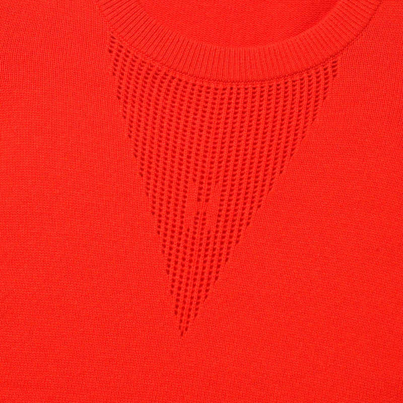 HERMES one piece cashmere Red Women 42