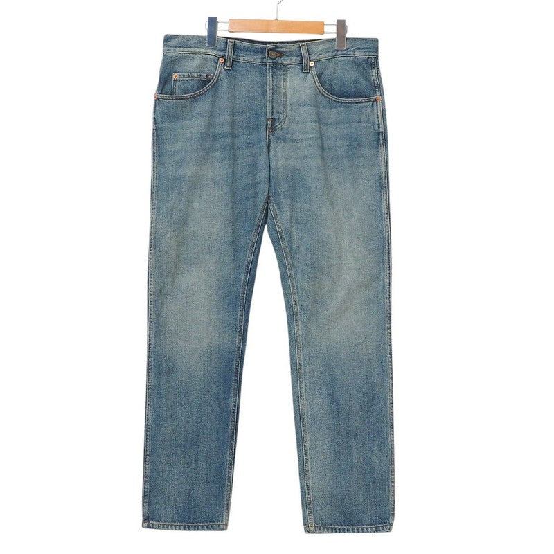 GUCCI Denim pants Cotton denim Blue type mens 36