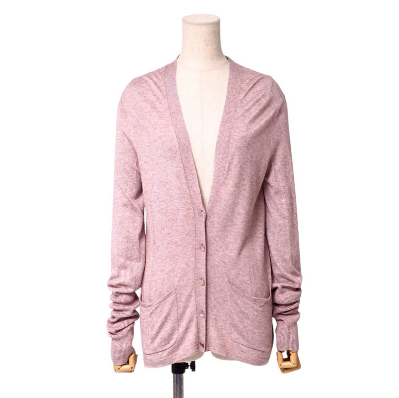 HERMES cardigan knit Bordeauxtype Women 40