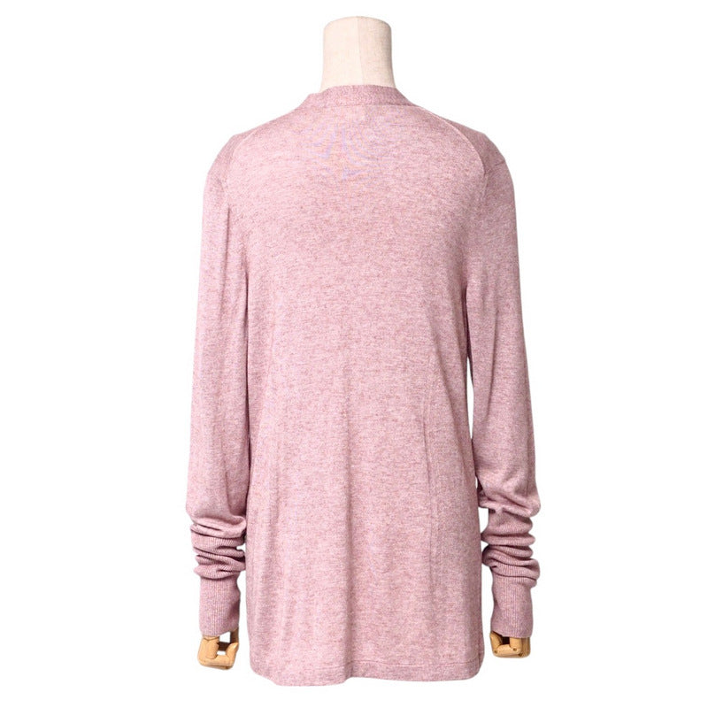 HERMES cardigan knit Bordeauxtype Women 40