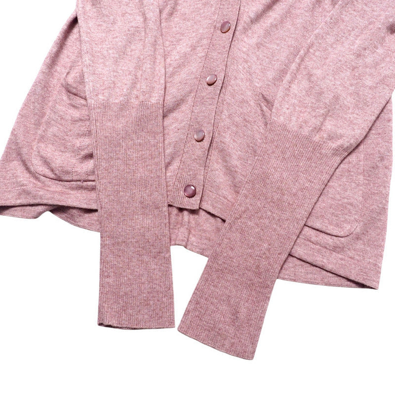 HERMES cardigan knit Bordeauxtype Women 40