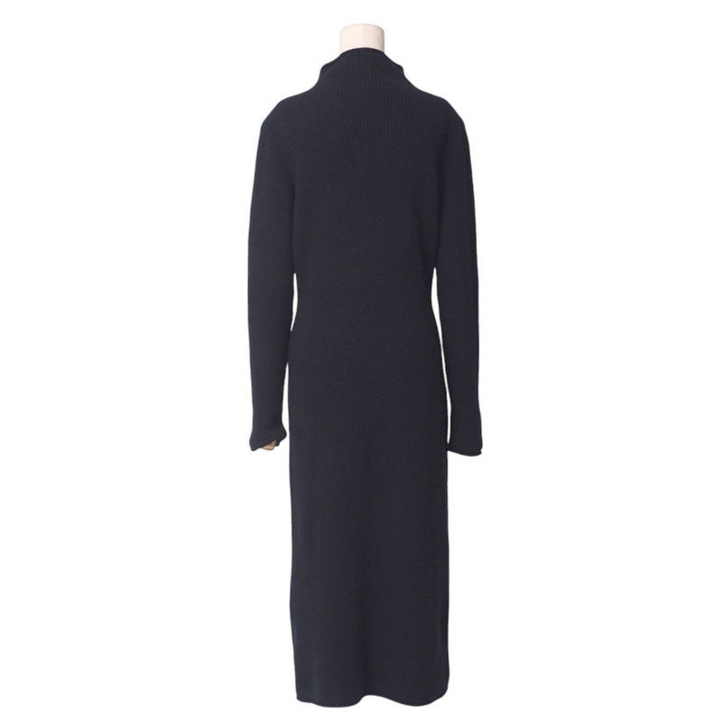 HERMES one piece cashmere black Women 40