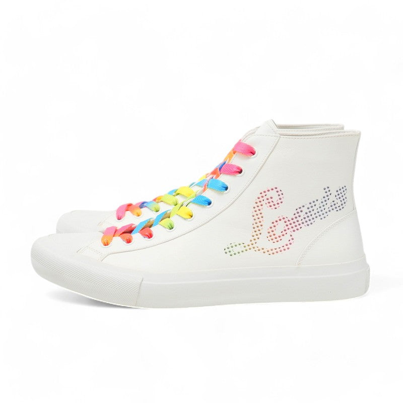 LOUIS VUITTON sneakers leather white Tattoo line mens 7