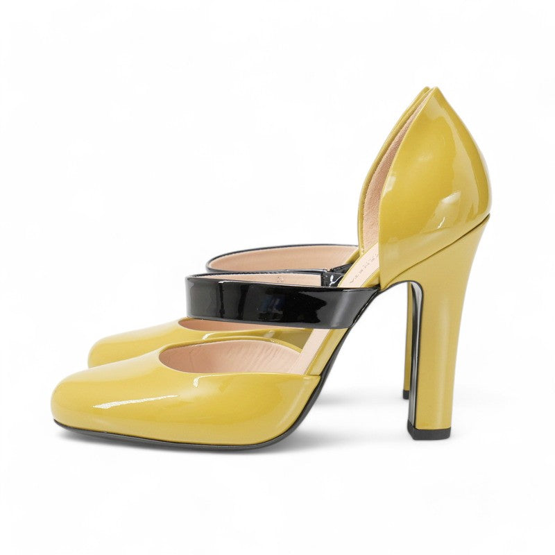 BOTTEGAVENETA pumps leather Light Green/Black Women 36