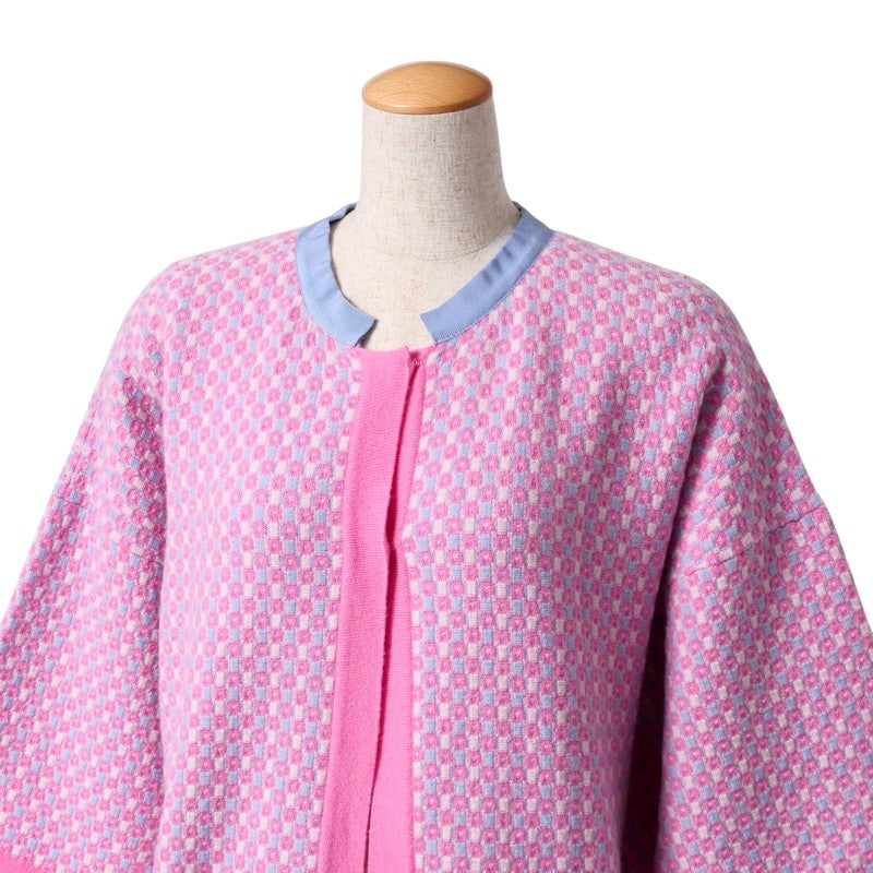 CHANEL cardigan P47949 cashmere pink/light blue Women 34