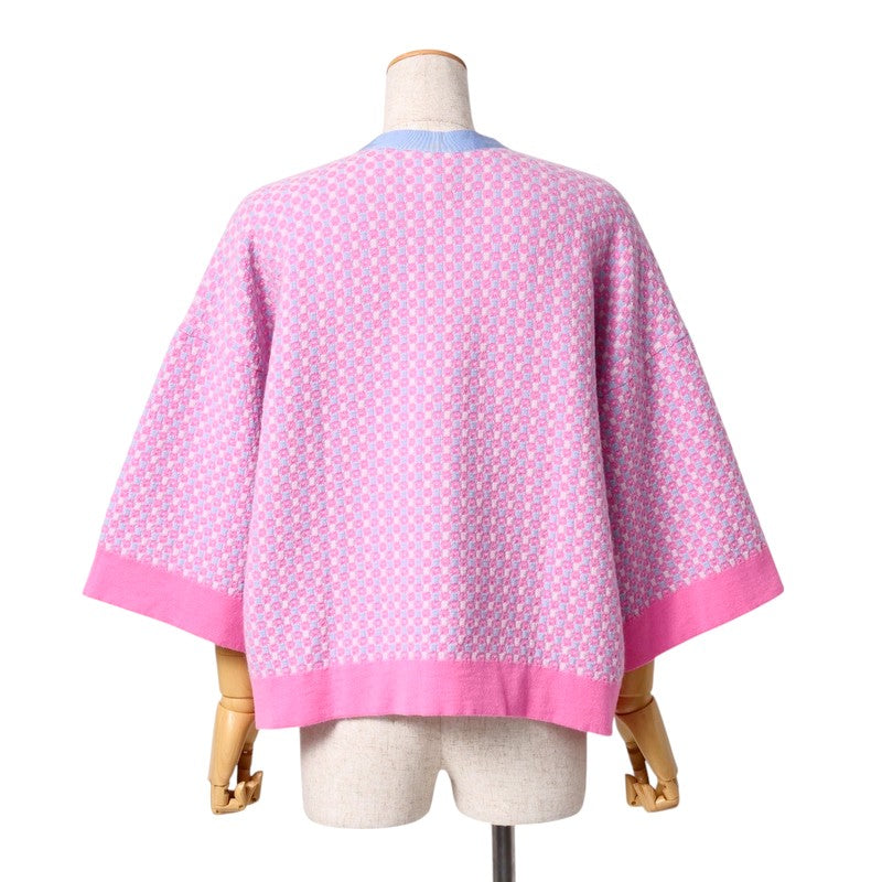 CHANEL cardigan P47949 cashmere pink/light blue Women 34