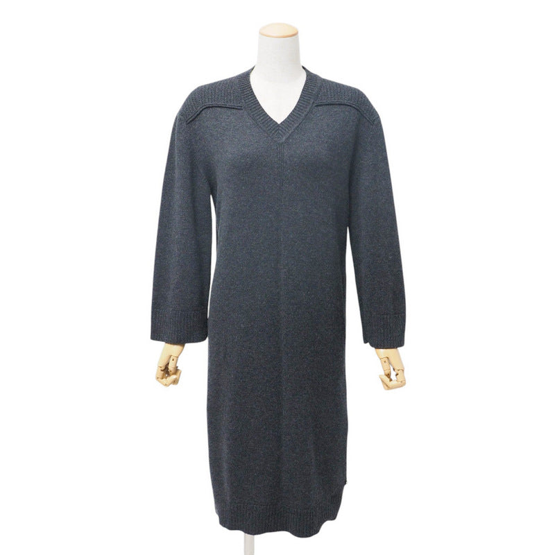 HERMES one piece Cashmere 100% gray Women 36