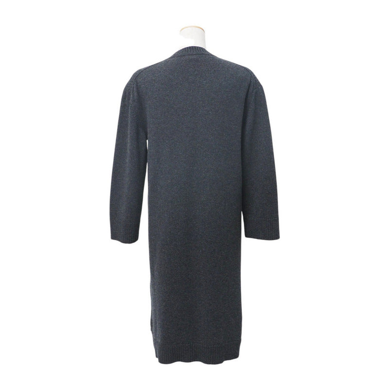 HERMES one piece Cashmere 100% gray Women 36