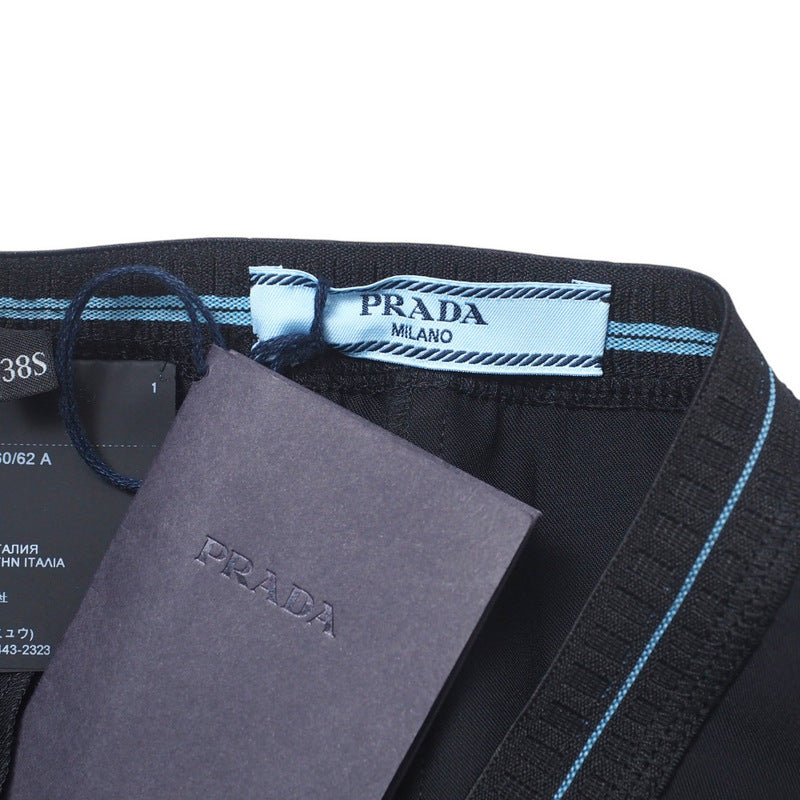 PRADA Pants P255B 89% polyester, 11% elastane black Women 38S