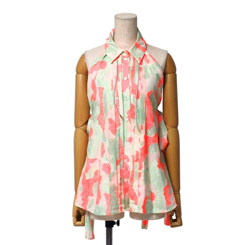 LOUIS VUITTON blouse RW101B WQBL49S2Y cotton Green/pink type Women 36