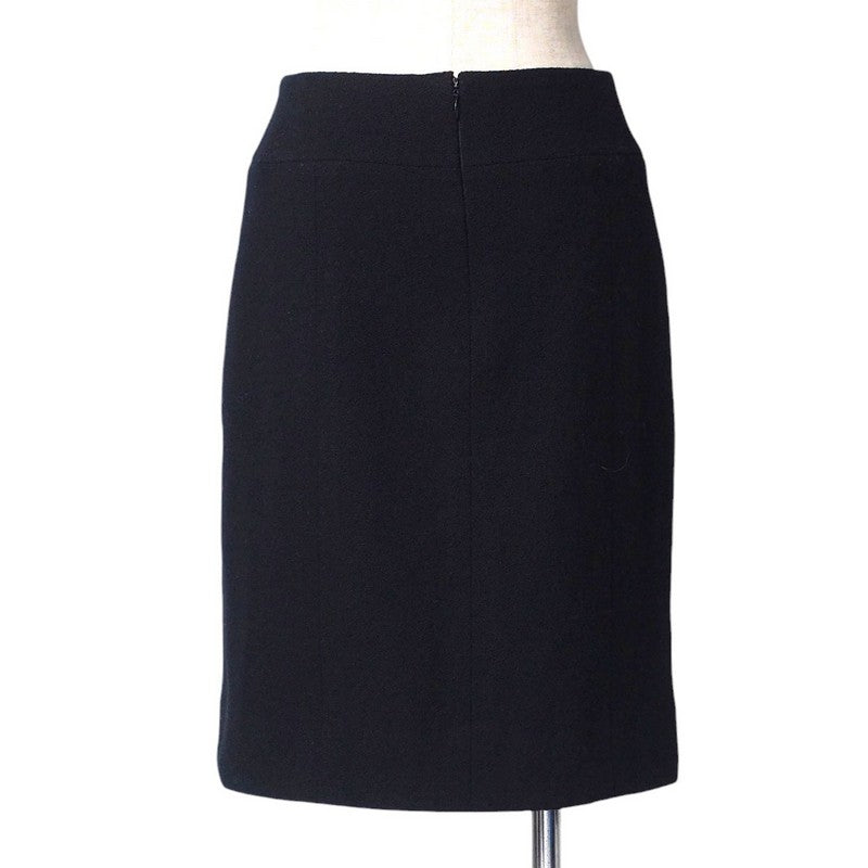 CHANEL skirt wool black P29872 Women 34